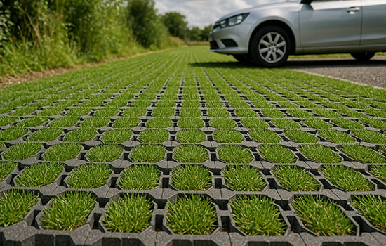 Dalle écologique pour parking perméables